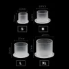 Other Tattoo Supplies 500 1000pcs S M L XL Disposable Microblading Plastic Ink Cups Accessories Clear Holder Container Caps 230616