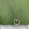 Fashion silver Pendant Necklaces Lovers Necklace for Women Men Jewelry Chain Necklace