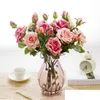 Decorative Flowers Wreaths Buds Artificial Latex Rose For Real Touch Flower Bouquet Home Decorations Party Drop Delivery G Dh8Hv