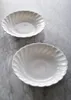 Tallrikar vit tråd lättnad keramik djup nordisk modern ben porslin frukt skål vardagsrum skrivbordet kaka dessert platta bordsartiklar