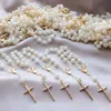 Łańcuch 35 PCS Glass Pearl Rosaries Mini Różańce/ Dekada Różańca Pierwsza komunia Favors Recuerditos Bautizo/ Mini Rosary Chrześci Favors 230616