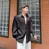 Camisas Casuais Masculinas Manga Comprida Tecido Fino Solto Protetor Solar Masculino Streetwear Moda Japão Coreano Net Celebrity Dress