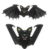 Nuovo pipistrello volante di Halloween Puntelli di ornamento da appendere per la decorazione di Halloween Festival Pipistrelli dell'orrore Decorazioni per la casa stregata per interni ed esterni