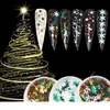 Kerst Sneeuwvlokken Kerstboom Stervorm Nail Art Pailletten Vlokken 3D Sticker Decal Decoratie