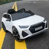 Nuova simulazione 1: 4 Audi Rs6 Toys Ride On Car Kids Electric Car for Children Quattro ruote per bambini Rc Car Toys for Boys Wltoys Gifts