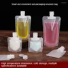 Storage Bottles 30/50/100ml Clamshell Packaging Bag Stand Up Spout Pouch Plastic Hand Sanitizer Lotion Shampoo Makeup Fluid Travel