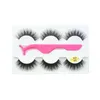 3D False Eyelashes 30 stilar tjocka långa ögonfransar med ögonfransar med ögonfransklippsapplikator ögonmakeup dhl