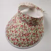 Wide Brim Hats Summer Sun Visor Flower Hat For Women Girls Visors Caps Out Door Floral