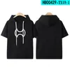 Mannen T-shirts Game FF14 FINAL FANTASY XIV Korte Mouw Hooded T-shirt Vrouwen Mannen Harajuku Mode Streetwear Casual Losse Trui tops