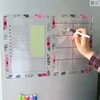 Kühlschrankmagnete, transparenter magnetischer Kalender aus Acryl, Planer, täglicher, wöchentlicher, monatlicher Zeitplan, Magnet für Zuhause, Schule, Büro 230616