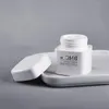 Beyaz PP Kozmetik Kavanozlar Kare Plastik Şişe Dudak Balması Gözler/Yüz Krem Konteyner BPA ÜCRETSİZ (Logo Olmadan) 30G 50G RWWGK