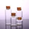 Clear Glass Bottle with Corks Vial Glass Jars Pendant Craft Projects DIY for Keepsakes 30mm Diameter Ptusf