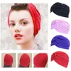 Bonnets De Natation Femmes Piscine De Bain Chapeau De Bain Protéger Cheveux Longs Oreilles Turban Plissé Tissu Chapeaux Yoga Caps Multi Couleurs Turban 230616