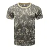 Men's T-Shirts Short Sleeve Running Camouflage Quick Dry Sports T-shirt Breathable Fitness Training Clothing Outdoor Tactics High Flexibility