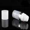 Bouteilles vides 5 ml 10 ml 15 ml Airless Bouteille de lotion pour pompe à vide sans air claire avec emballage cosmétique Silver Line Ghghe