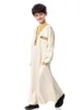 Abbigliamento etnico Abito arabo da uomo musulmano Abaya Per adolescenti Ragazzi Islamico Qamis Enfant Homme Saudi Herren Islam Caftan