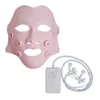 Máscara facial de silicone reutilizável eletrônica para branquear a pele, máscara de bandagem de microcorrente, gel macio, massageador facial, aparelho anti-rugas, instrumento de beleza para casa