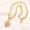 Collier pendentif design populaire nouvelle marque en forme de coeur collier pour femmes accessoires en acier inoxydable bijoux cadeaux pour femmes