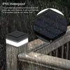 Post Post Solar Light Outdoor Outdoor Solar Corteling Light per la decorazione in alluminio 7x7cm