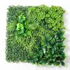 装飾的な花50x50cm緑の偽の植物壁装飾ウェディングフラワーローングラス