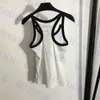 Designer T Shirt Womens Tanks Letter Logo Camisoles Fashion Ladies Tees Abbigliamento Due colori