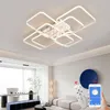 Żyrandole Smart Home Alexa żyrandol do salonu sypialnia AC85-265V Nowoczesne oprawy lamp sufitowych LED