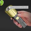 Ny USB -uppladdningsbar 3 -lägen Kraftfulla LED -fokuserande ficklampa Strong Bright Abs Portable Torch Outdoor Camping Tactical Flash Light