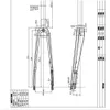 Fahrradgabeln 3k Vollcarbon-Rennradgabel 28,6 mm RENNRAD-Hartgabel Fahrradteile 1-1/8 Zoll Scheibenbremse max. 700 * 23/25/28C 230615