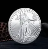 2023 Nueva insignia de águila de la libertad no magnética Moneda conmemorativa chapada en oro plateado Estatua estadounidense Libertad EE. UU. EE. UU. 2022 2021 2020 Monedas Tamaño pequeño y grande