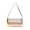 Borse da sera Designer di marca Jelly Laser Trasparente Borsa a tracolla da donna Fashion Candy Color Summer Clear Crossbody Small Flap Handbag