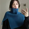 スカーフ秋の冬のスカーフ女性偽首輪取り外し可能なタートルネックネックウォームニットイン韓国ファッションリング