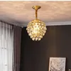 Lámparas colgantes, 1 Uds., lámpara LED decorativa para comedor, accesorio de barra de cristal, luz colgante de suspensión dorada para iluminación de cocina y hogar