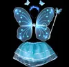 2021 ragazze bambini angelo fata farfalla ala bacchetta fascia costume da spettacolo costume cosplay DDA765 forniture per feste
