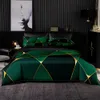 Conjuntos de cama estilo nórdico conjunto de capa de edredom de luxo leve 245x210 com fronha 200x200 colcha King Twin tamanho completo cobertor 230615