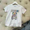 2024 T-shirt per bambini a maniche corte per bambini più recenti per bambini Lettera di abbigliamento per bambini Stampa di colori estivi comodi prodotti estivi Nuovi arrivi taglia 90-160 cm