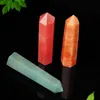 8~9cm length Rough polished Quartz Pillar Art ornaments Energy stone Wand Healing Gemstone tower Natural Crystal point Ejtkj