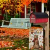 1pc, Herfst Kat Welkom Tuin Vlag Dubbelzijdig, Esdoorn Bladeren Pompoen Herfst Thanksgiving Vakantie Tuin Buiten Decoratie 12x18 Inch