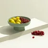 Platen Nordic Fruit Plate Opbergrek Verwijderbare Bodem Afdruiprek Mand Candy Home Organizer Keuken Tool Voor Groentelade