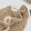 Boinas Feminina Crochet Bucket Hat Fofo Senhora Esportes Ao Ar Livre Pescador Boné Para Adolescentes Casual Primavera Verão Protetor Solar