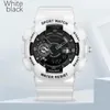 Zegarek do szokowych cyfrowych mężczyzn obserwuj podwójny ruch sportowy na rękę Wodoodporne zegarki elektroniczne Montre Homme Luminous