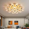 Ceiling Lights SOFEINA Nordic Lamp Modern Vintage Light Luxury LED 3 Colors Creative Fixtures For Home Living Room Bedroom Decor