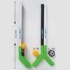 Airhockey 4-teiliges Set Winter-Schlittschuh-Hockeyschläger-Trainingsgeräte Kunststoff-Sportspielzeug 72 cm Passend für Kinder ab 36 Jahren 230615