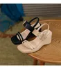 Plateforme de femmes Sandales Sandale Sandale Summer la cheville boucles Ladies Fashion High Heels Chaussures Open Toe Footwear femelle décontractée 8873