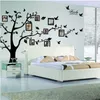 Autocollant 3D sur le mur noir Art cadre Photo arbre à mémoire Stickers muraux décor à la maison arbre généalogique sticker mural