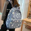 School Bags 2023 Full Star Print Nylon Backpack Fashion Young Boys And Girls Teenage High-capacity Shoulder Bag Bookbag