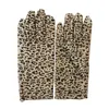 Five Fingers Glove Leopard Print Fashion Elastic Animal Design Waist Manner Girls Stage Performance Ceremonial Mittens 230615