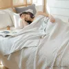 Blanket Muslin Layers Gauze Cotton Towel Quilt Summer Blanket Office Throw on The Sofa R230616