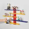 Mensole da bagno Figure Toy Display Stand Soggiorno Mensola galleggiante Scaffale a parete Scaffale cieco Scatola scala Rack 230615