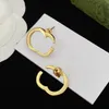 Designer Letter V Stud Earing Women Fashion Hoop smycken Metal Earring FDSF