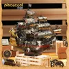 Puzzles 3D MMZ MODÈLE Piececool Metal Puzzle The Queen Anne's Revenge Jigsaw Pirate Ship DIY Modèle Kits de Construction Jouets pour Adolescents Cerveau 230616